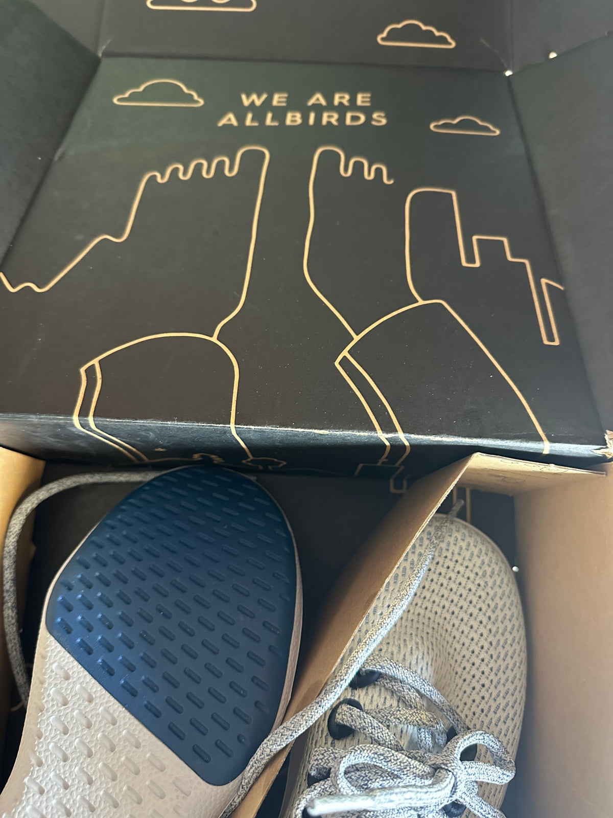 Allbirds Tree Dasher Sneakers Women’s 8 Blue White Knit Lace Up Running Shoes