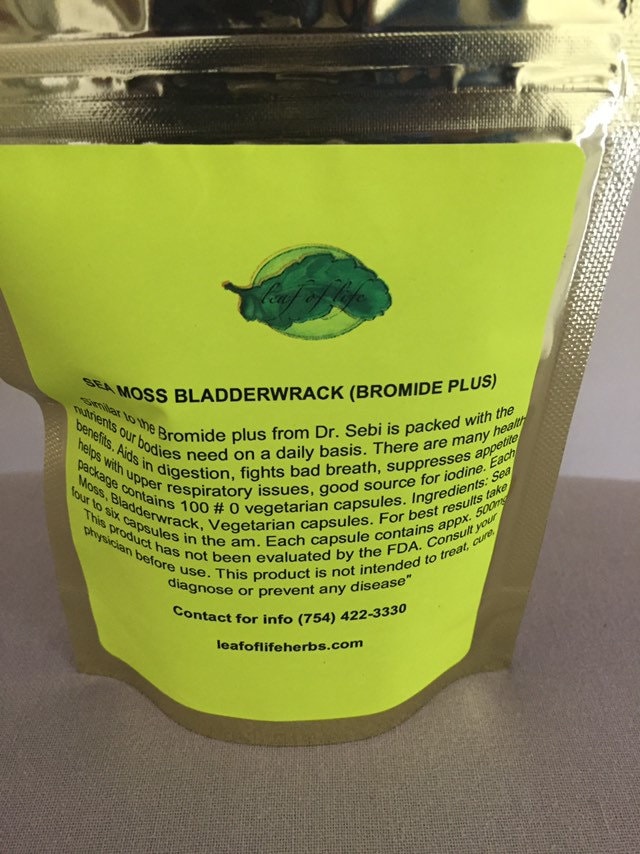 Sea Moss Bladderwrack Capsules – Leaf of Life Sea Mineral Formula