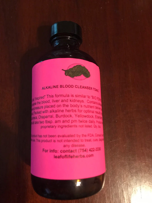 Alkaline Blood Cleanser Tonic – Leaf of Life Iron Cleanse Formula