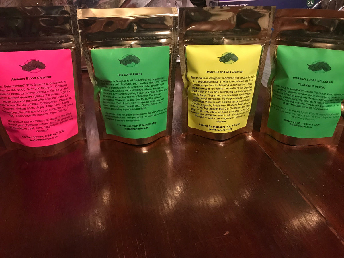 Immune & Cellular Cleanse Detox Package – Alkaline Herbal Capsules