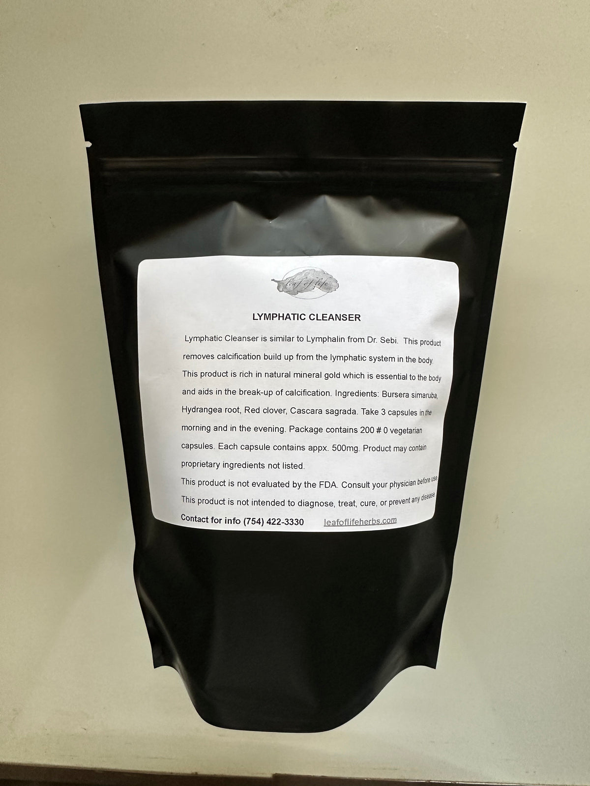 Lymphatic System Cleanse Capsules – Alkaline Herbs