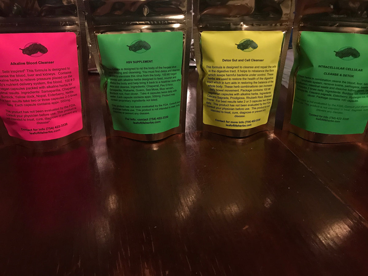 Immune & Cellular Cleanse Detox Package – Alkaline Herbal Capsules