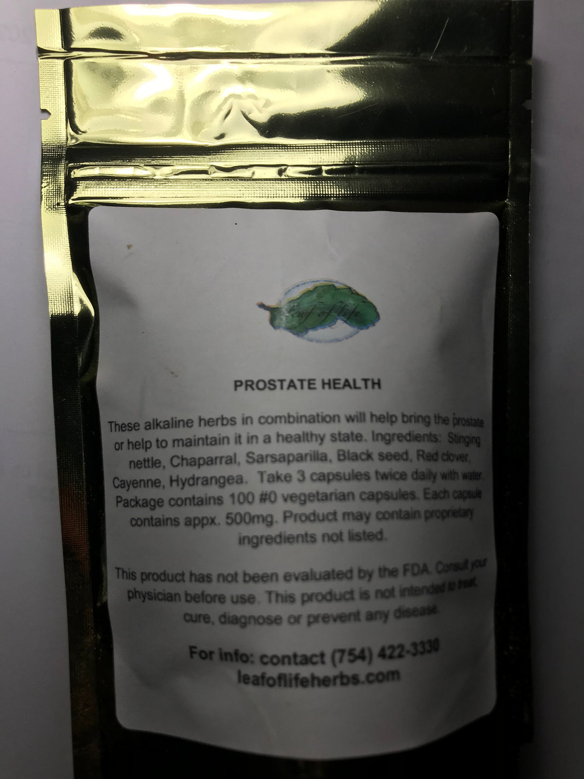 Prostate & Urinary Wellness Capsules – Alkaline Wildcrafted Herbs