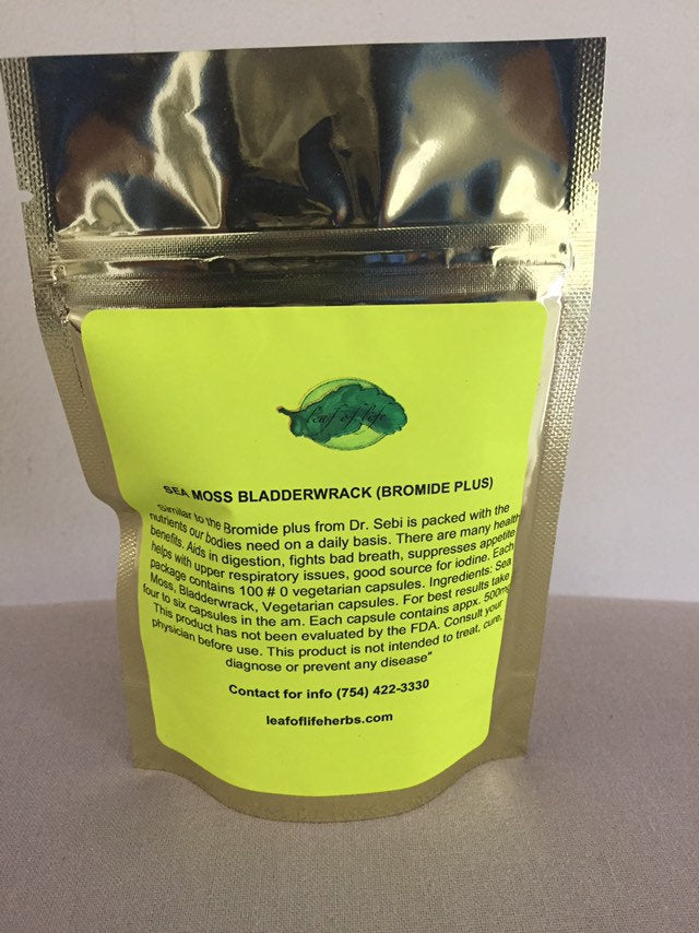 Sea Moss Bladderwrack Capsules – Leaf of Life Sea Mineral Formula