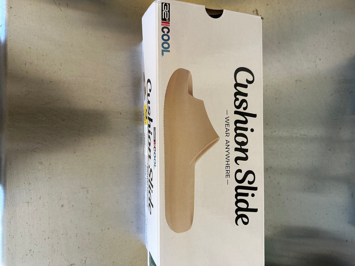 32 Degrees Cool Cushion Slide Sandals TAN