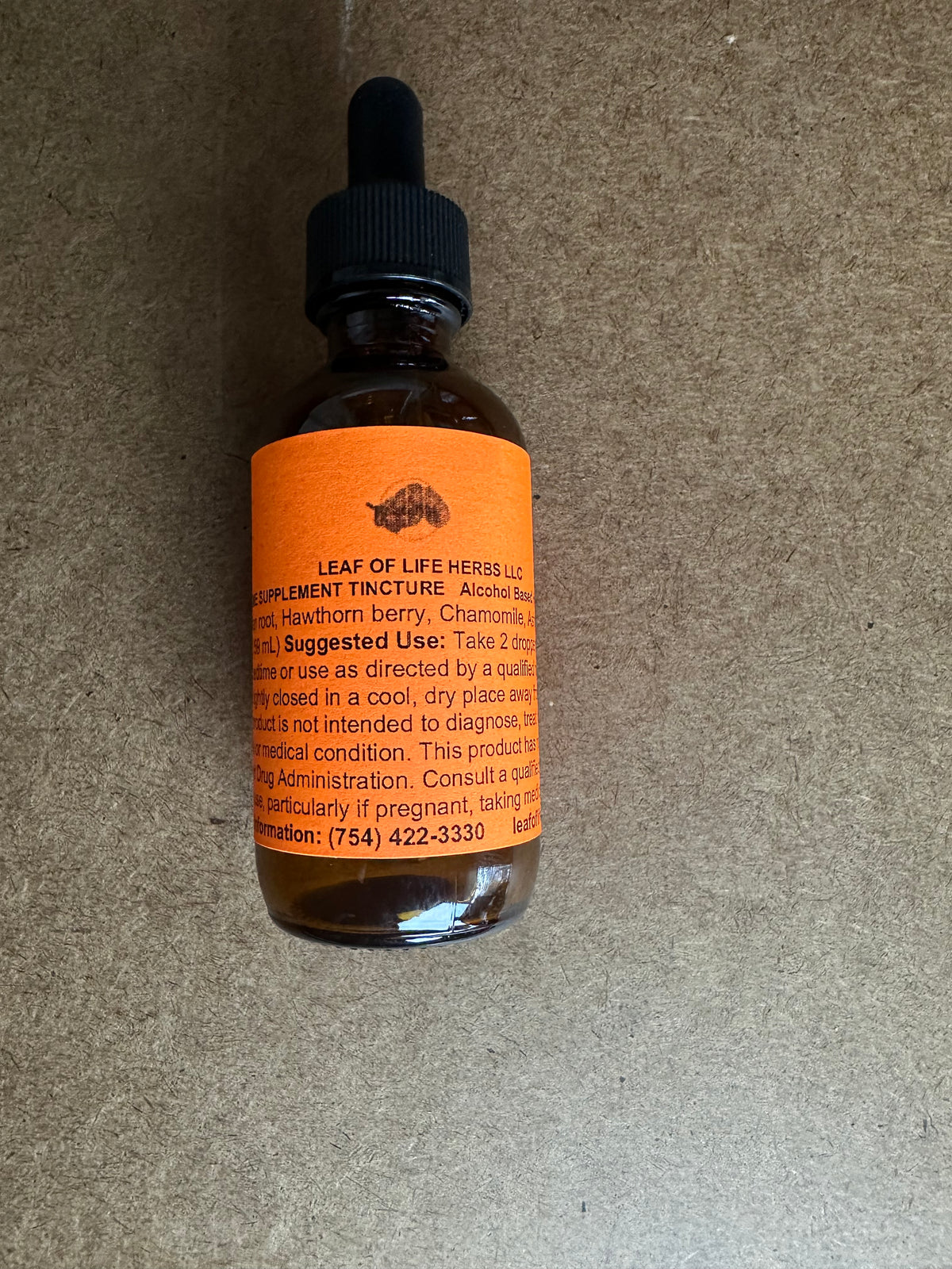 Sleep Time Supplement — Organic Alcohol-Based Tincture