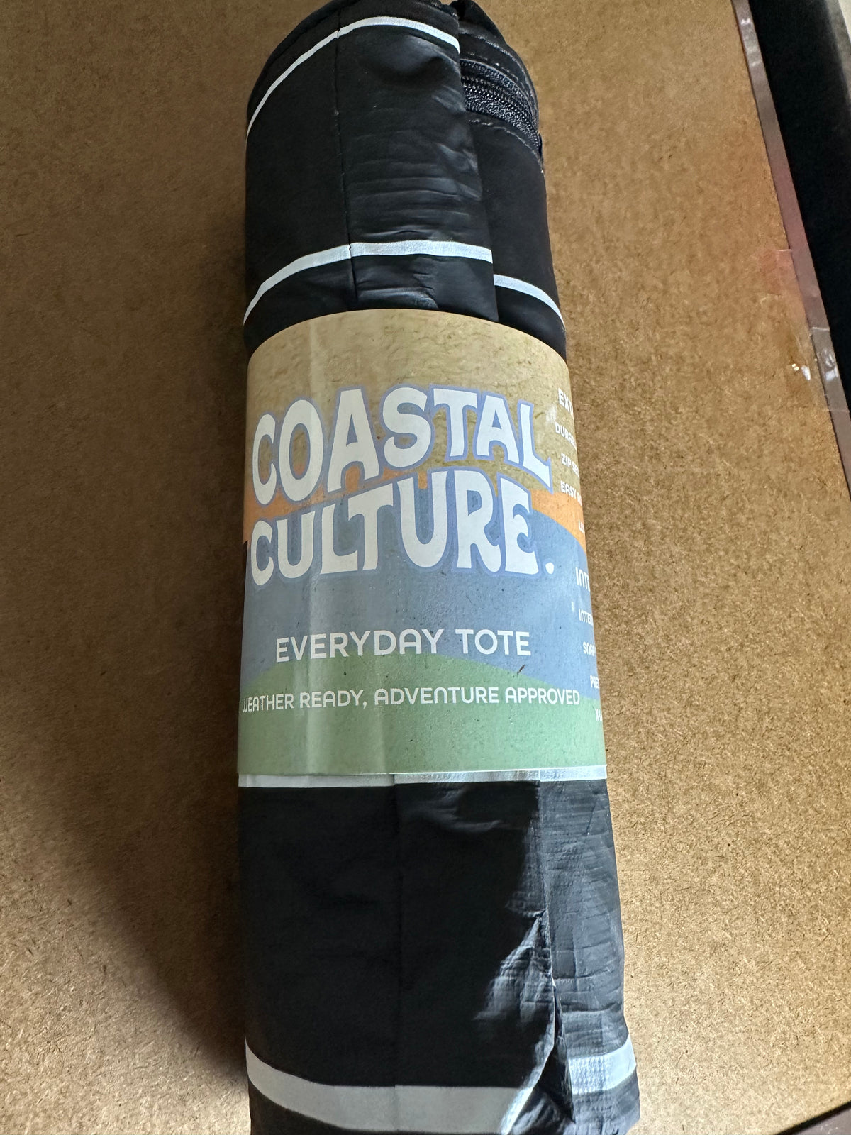 Coastal Culture Everyday Tote Bag Travel Zipper XL - Choose Color/Pattern