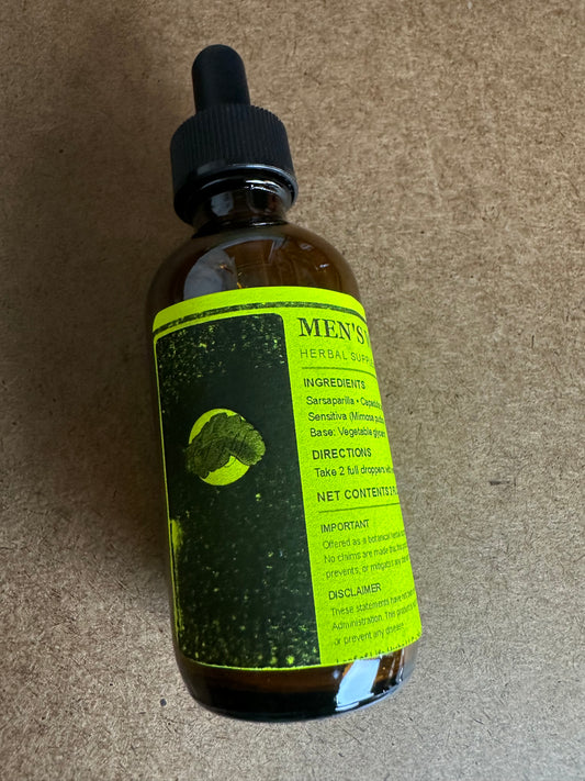 Men’s Botanical Tincture – Vegetable Glycerin, 2 fl oz