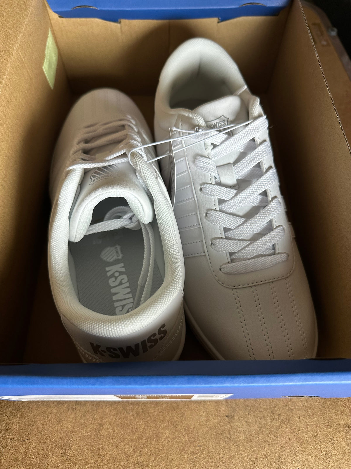 K-Swiss Women's Court Open Stripes Sneakers – White, Size 9