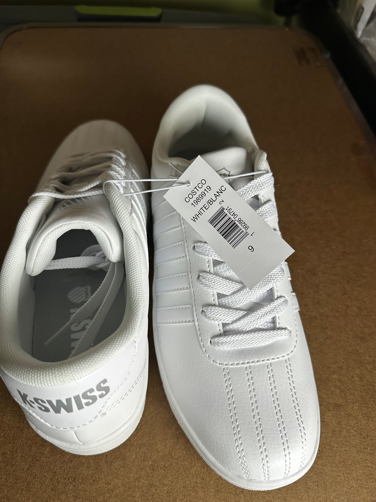 K-Swiss Women's Court Open Stripes Sneakers – White, Size 9