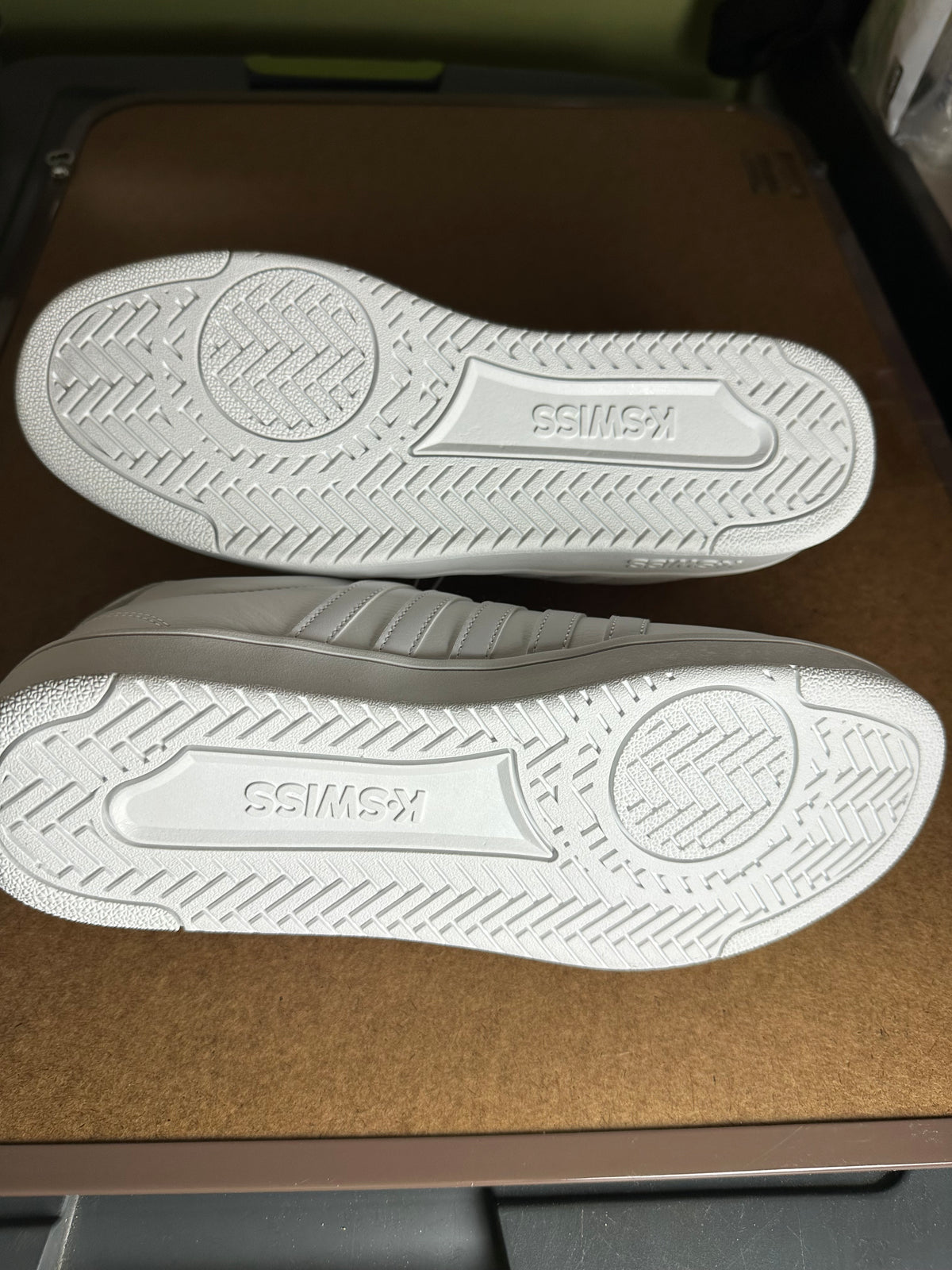 K-Swiss Women's Court Open Stripes Sneakers – White, Size 9