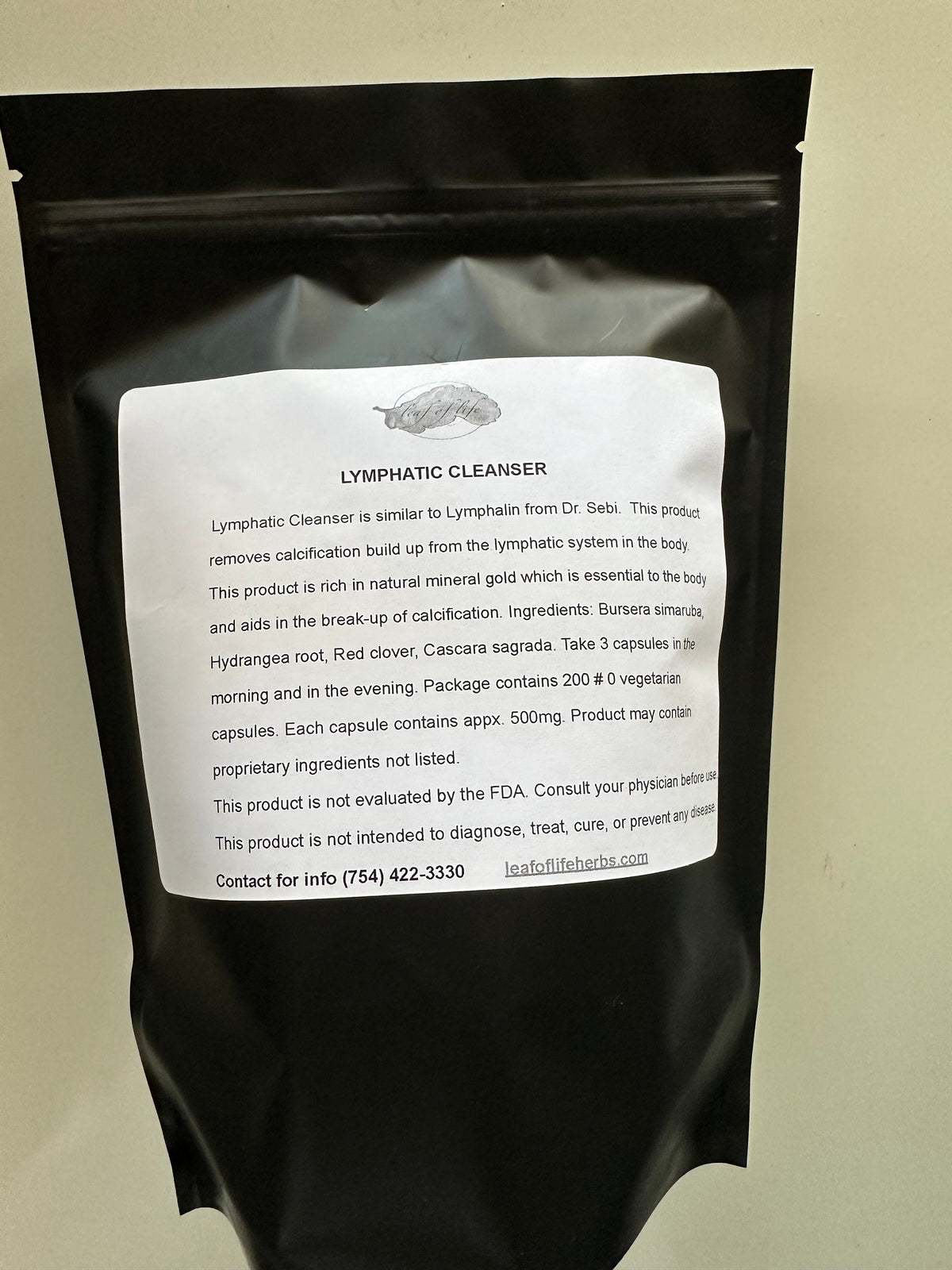 Lymphatic System Cleanse Capsules – Alkaline Herbs