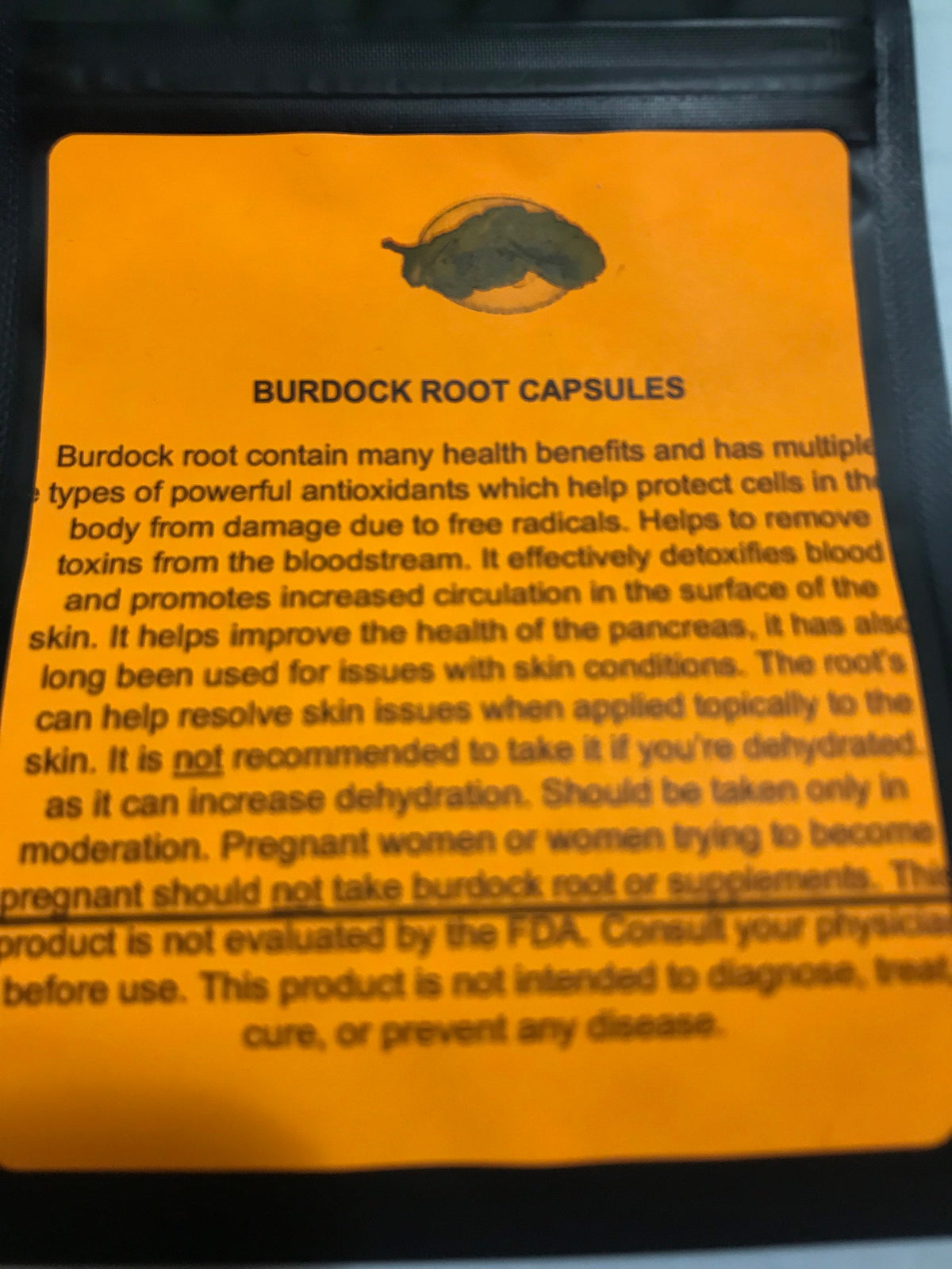 Burdock Root Capsules – Wildcrafted Daily Nutrients