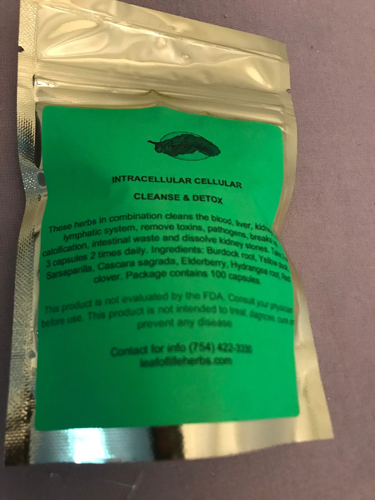 Intracellular Cleanse & Detox Capsules (Chelation Formula)