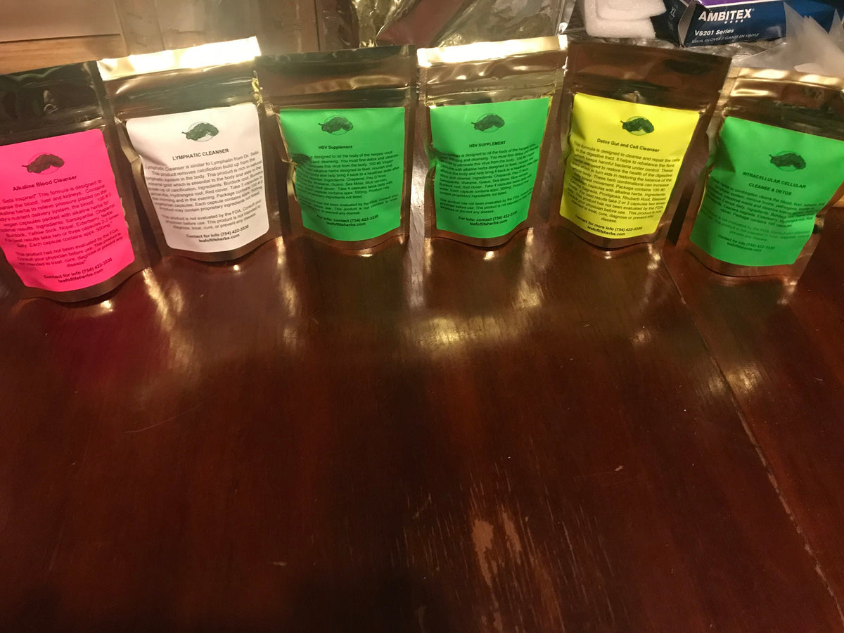 Immune & Cellular Cleanse Detox Package – Alkaline Herbal Capsules