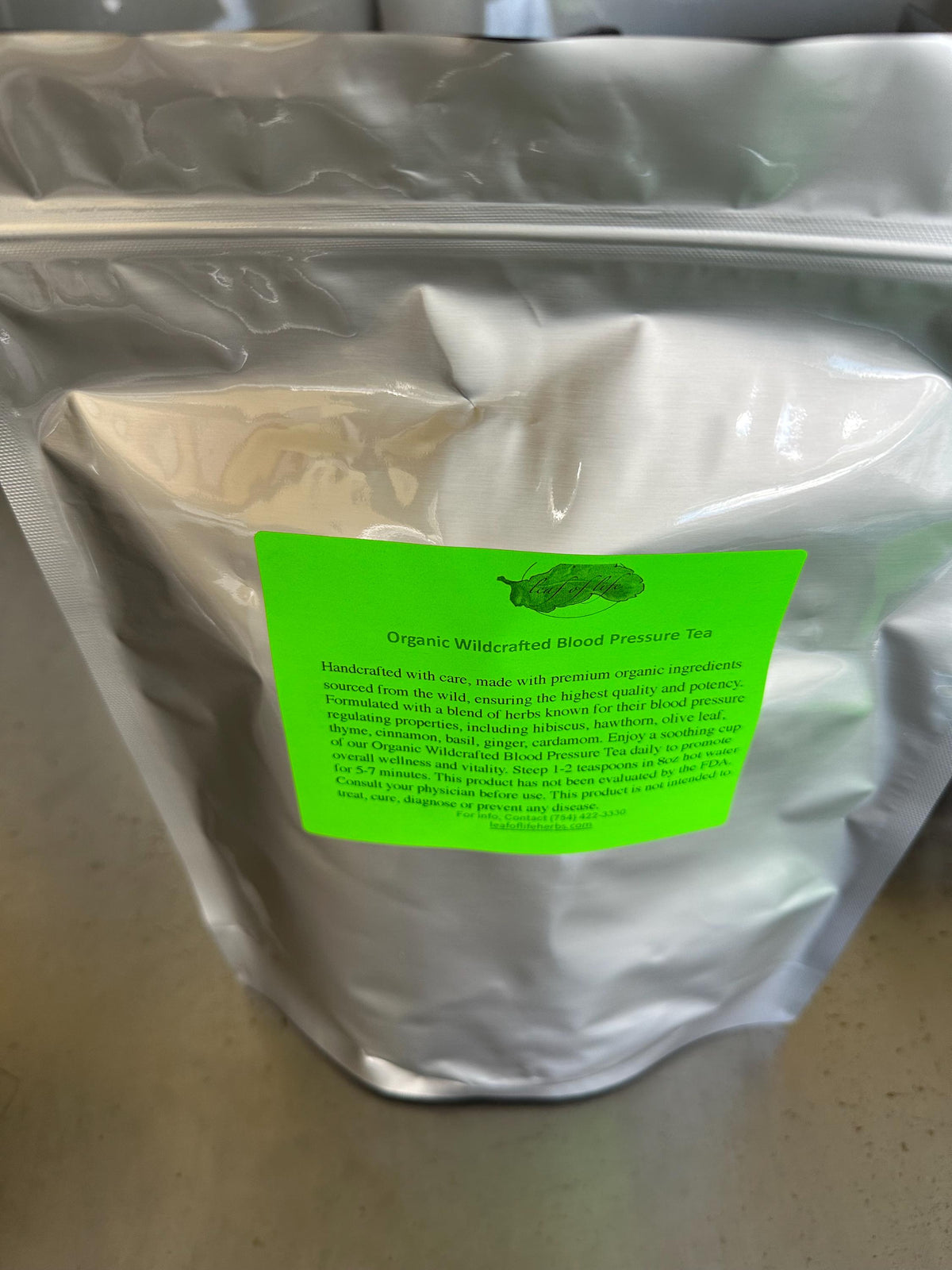 Organic Wildcrafted Blood Pressure Tea
